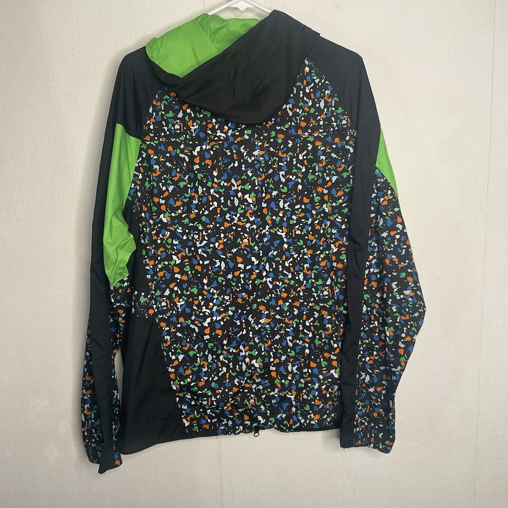 Nike Splatter Men's L Lightweight Jacket Windbraker Hood Zipper  Pockets‎ - Picture 6 of 8